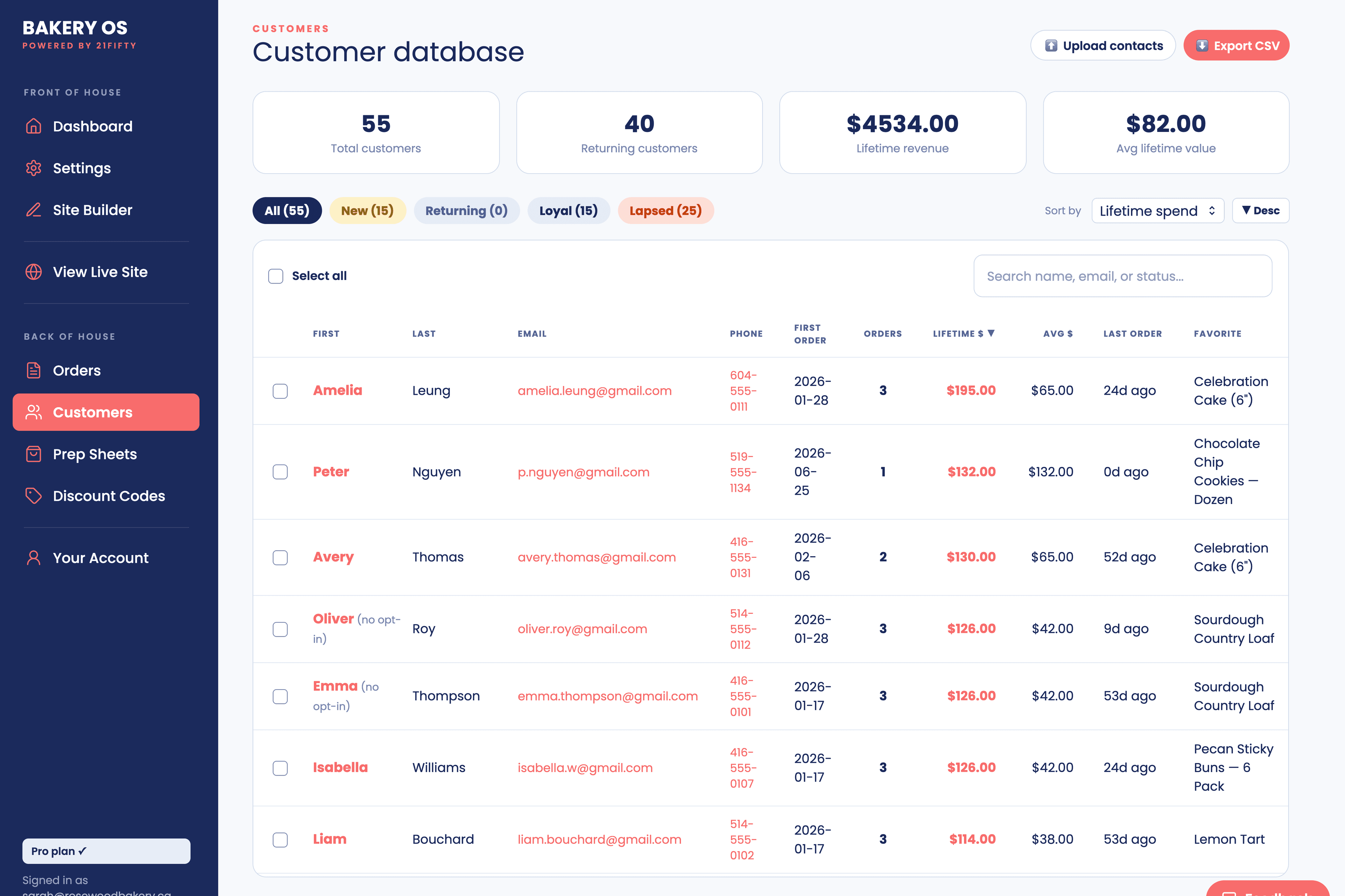 Every customer, every order, in one place
